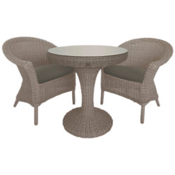 4 Seasons Outdoor Valentine Bistro Set Pure